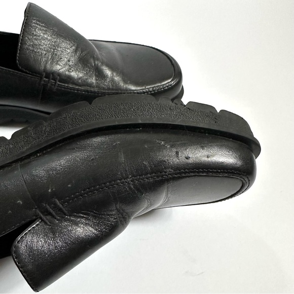 Black Chunky Vintage Platform Loafers - Picture 7 of 7